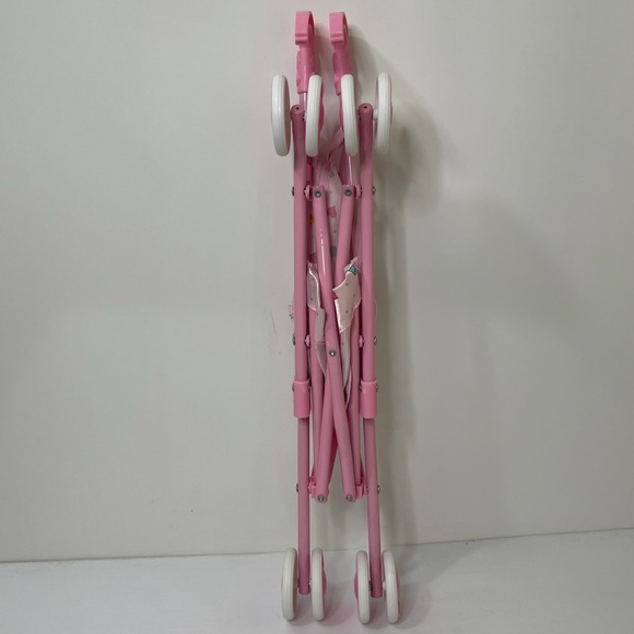 Disney Baby Doll Stroller Pink Satin Hearts Princess Doll Stroller - Picture 13 of 15